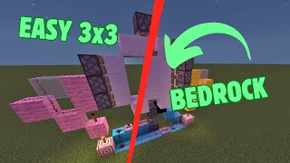 EASY 3x3 PISTON DOOR bedrock 121 [upl. by Swayder795]