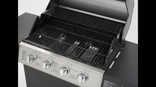 Review DynaGlo 4Burner Open Cart LP Gas Grill in Black Model DGF493BNP [upl. by Enilra]