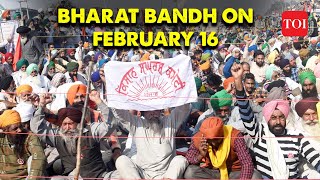 Bharat Bandh What Farmers are planning on February 16 after announcing nationwide protest [upl. by Lanette599]