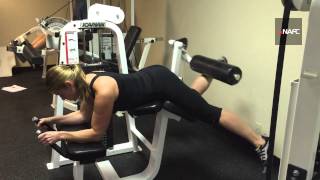 Lying Single Leg Hamstring Curl Machine [upl. by Laehpar]