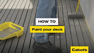 How to paint your deck  Cabots Timbercolour Deck amp Exterior Paint [upl. by Yared]