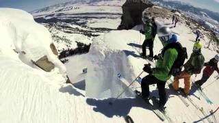 Kevin stomps Corbets Couloir March 2014 [upl. by Euqinom699]