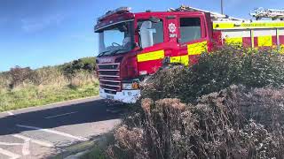 Dorset amp Wiltshire Fire and Rescue Scania P280 at Hengistbury Head part 1 [upl. by Anneh972]