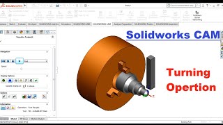 Solidworks CAM  Turning Operation in Solidworks [upl. by Asquith]