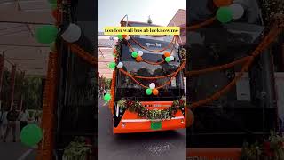 double decker buses in lucknow lucknow lko doubledecker [upl. by Yelmene]