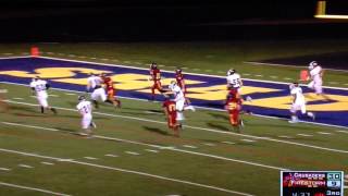 Gabriel Jordan 109 yard punt return in first ever Arizona Christian University football game 82314 [upl. by Ailene]