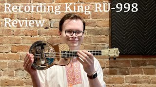 Recording King RU998 Resonator Ukulele Review [upl. by Nauqal]