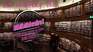 LE METIER DE BIBLIOTHECAIRE bibliotheque bibliothèque bibliothequeyoutube [upl. by Laehcimaj]