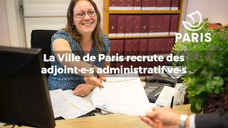 La Ville de Paris recrute 150 adjointes et adjoints administratifs en 2022 [upl. by Keram]