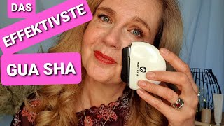 GEGEN FALTEN ‼️FUNKTIONIERT WIRKLICH ‼️MIT GUA SHA GERÄT ‼️ 4FACHE WIRKUNG ‼️ ROSIG UND GLOWY ‼️ [upl. by Nerwal]