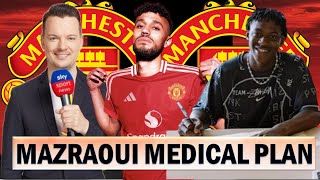 Noussair Mazraoui Medical Scheduled  Kobbie Mainoo Signs With Nike  Man United News Now [upl. by Marysa]