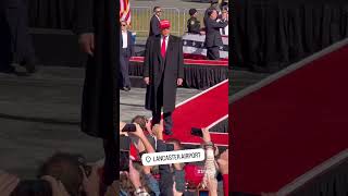 Donald Trumps Campaign Rally at Lancaster Airport in Lititz Pennsylvania [upl. by Luane]