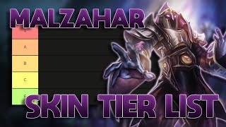 TIER LIST DAS SKINS DO MALZAHAR MUITA DOENÇA [upl. by Brader]