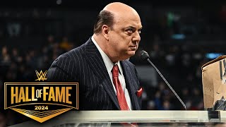 Paul Heyman is a Paul Levesque guy 2024 WWE Hall of Fame highlights [upl. by Jonathon193]