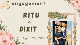 🔴LIVE  Ritu amp Dixit  Engagement  25Apr2024  Khodiya VideoVision Linch [upl. by Amalle]