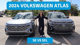 2024 Volkswagen Atlas SE vs SEL [upl. by Nyliak]