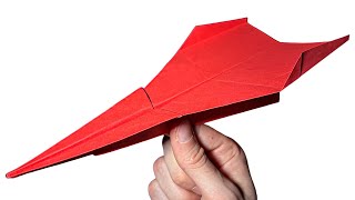 HOW to make a paper airplane that flies far  origami plane jet SANDRA [upl. by Iror]