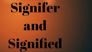 Signifer and Signified  MEG 05  IGNOU English Lingustic Theory [upl. by Hilten]