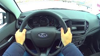 2016 Lada Vesta Classic 16 МТ POV Test Drive [upl. by Behlau]