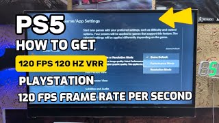 120 FPS On PS5 How to Get 120 Hz On PlayStation 5 2023 [upl. by Otiragram]