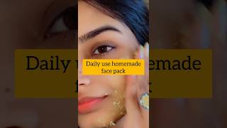 Daily use homemade face pack ytshorts skincare glowingfacemask almondfacepack beautytips trend [upl. by Adebayo]