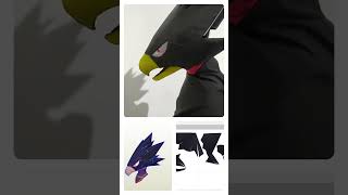 Tokoyami Fumikage Cosplay Pepakura Unfold [upl. by Assyram]