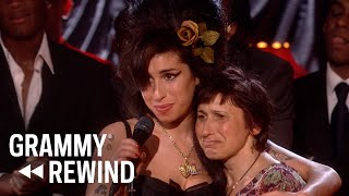 Watch Amy Winehouse Win Record Of The Year For quotRehabquot In 2008  GRAMMY Rewind [upl. by Mohr]