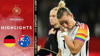 Defeat at Poppfarewell  Germany vs Australia 12  Highlights  Friendly [upl. by Lebbie847]