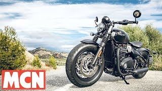 2018 Triumph Bobber Black  First Rides  Motorcyclenewscom [upl. by Anemij]