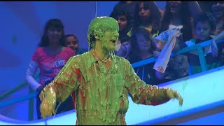 Matt Bennett Nathan Kress amp Jeff Sutphen Get Slimed on Figure It Out [upl. by Ellehcirt]