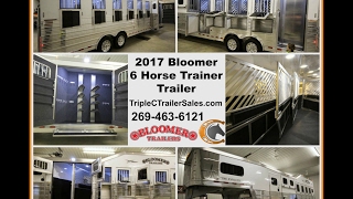 2017 Bloomer 6 Horse Trainer Trailer [upl. by Bej341]