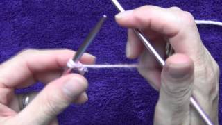 How to Knit  Casting on with 2 Needles [upl. by Erodaeht]