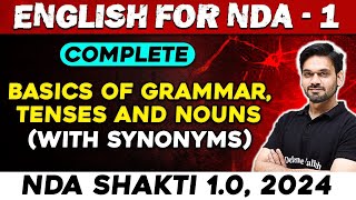 NDA English  Basics Of Grammar Tenses amp Nouns With Synonyms  NDA 1 2024  Defence Wallah [upl. by Chamberlain164]