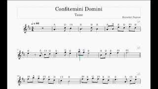 Confitemini Domino  Recorder Sopran [upl. by Oned]