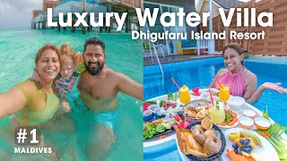 Maldives Luxury Resort Tour  Pool Water Villa  Dhigufaru Island Resort [upl. by Veedis571]