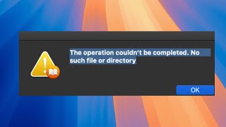The File Couldn’t Be Opened Because There Is No Such File On MacBook Fix [upl. by Arinayed]