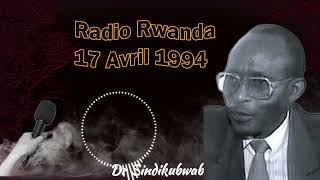 Documents archives  Rwanda avril 1994  Audio 3  Sindikubwabo Théodore [upl. by Burkley595]