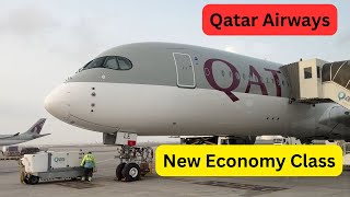 Qatar Airways Economy Class  Milan to Doha  Airbus A 350  Aisle Seat Review [upl. by Sellma209]