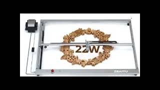 ZBAITU S60 20W Laser Engraver Cutter 600mms Engraving Speed Air Assist Nozzle 32bit EU9NL [upl. by Salchunas480]