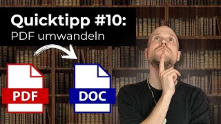 PDF konvertieren  umwandeln in WordDatei docx [upl. by Ymmas]