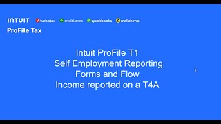 Reporting T4A sourced selfemployment income in the ProFile T1 [upl. by Marden937]