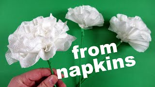 How to make a flower with napkin paper [upl. by Eedya864]