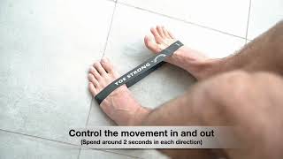 Foot Eversion using Toe Strong resistance bands [upl. by Ilatfen]