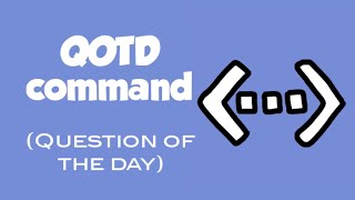 QOTD command  BDFD Tutorials  Question of the day [upl. by Ahrens902]