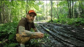 Flooding mud and a new cattle gate install at the off grid cabin [upl. by Yhtak]