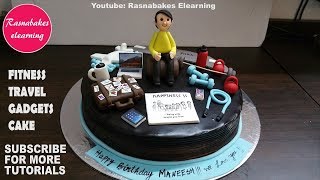 custom cake design for men birthday ideas decorating tutorial video [upl. by Nerdna]