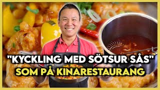 Kyckling med Sötsur sås av en Äkta Kines  Pappa Poon [upl. by Freya]