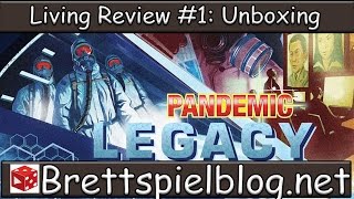 Pandemic Legacy  Unboxing Ohne Spoiler nominiert zum Kennerspiel des Jahres 2016 [upl. by Eittel730]