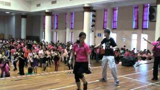 Funky Fire Dance  Line dance demo by Choreographer John Ng [upl. by Morita56]