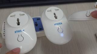 Kerui W1 wifi alarm how to connect the wireless smart socket S71 [upl. by Eatnohs]